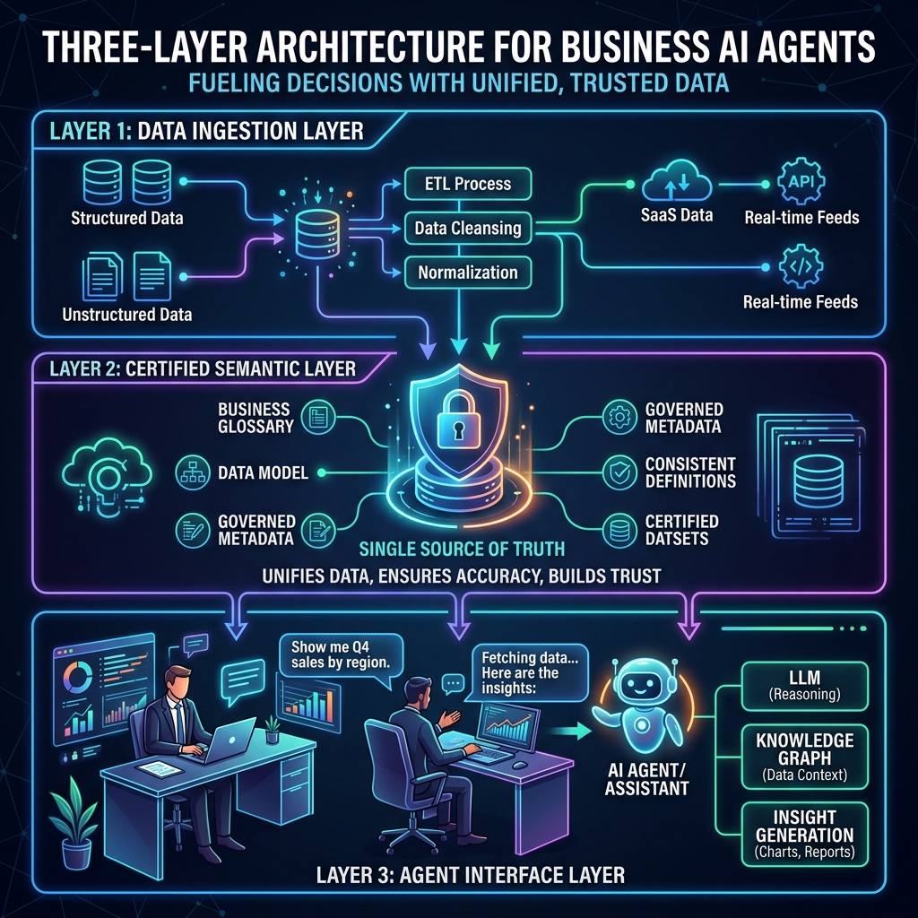 Three-Layer Architecture for Business AI